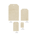 Florileges 21 Tags Stampate Lino Beige MURMURES