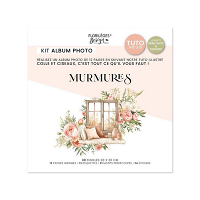 Florileges Kit Album Creativo MURMURES 20x20cm