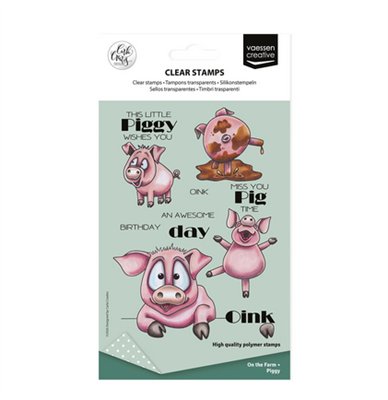 Timbri Trasparenti by Carla Creates Piggy on the Farm 19pcs