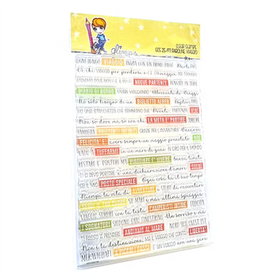 GLIMPS CLEAR STAMPS - GCS 25-197 PAROLINE VIAGGIO