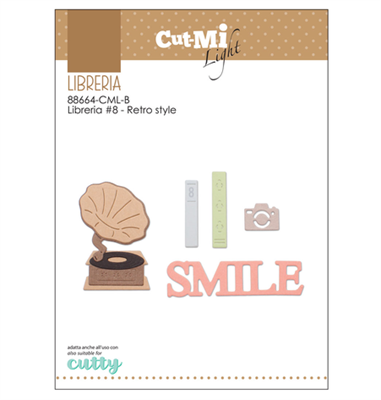 88664-CML-B Libreria #8 Retro style