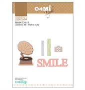 88664-CML-B Libreria #8 Retro style