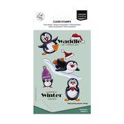 Vaessen Creative Clear Stamp CREATES CHRISTMAS PENGUIN 1 by Carla Creates