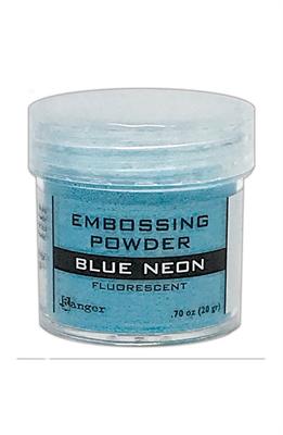 EMBOSSING POWDER- FLUORESCENT -BLUE NEON