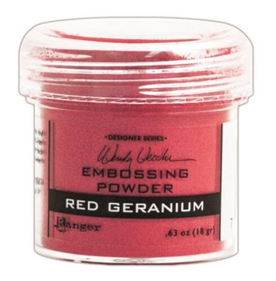 EMBOSSING POWDER - RED GERANIUM