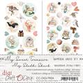 CRAFT O' CLOCK MY SWEET TREASURE-  SET RITAGLIABILI 6 FOGLI 15,5X30,5