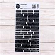 MODASCRAP SENTIMENT STRIPS UNA NUOVA VITA BLACK