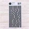 MODASCRAP SENTIMENT STRIPS HAPPY BIRTHDAY BLACK