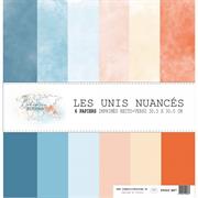 PAPER PAD COMPTOIR DU SCRAP - LES UNIS NUANCES 12X12